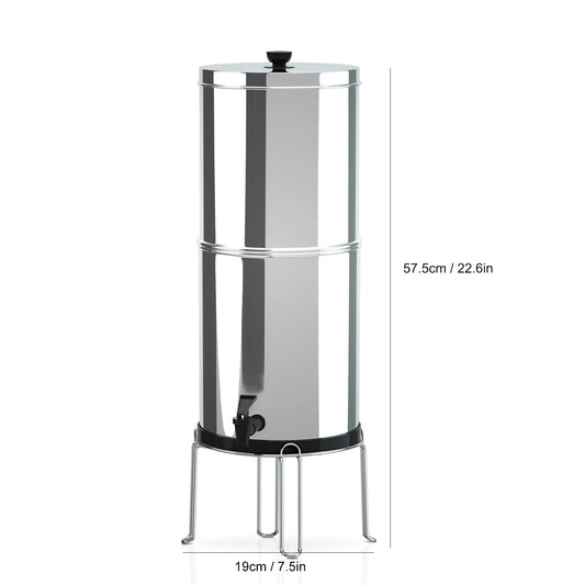 Water Filter System with 1.5 Gallon Capacity and 2 Filters