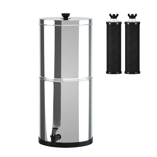 Water Filter System with 1.5 Gallon Capacity and 2 Filters