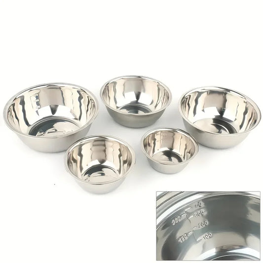 Stainless Steel Mixing Bowls, Set of 5