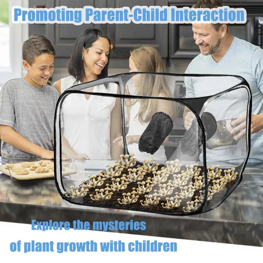 Mushroom Growing Container, Sealed Biological Shield, Plastic, Single Unit